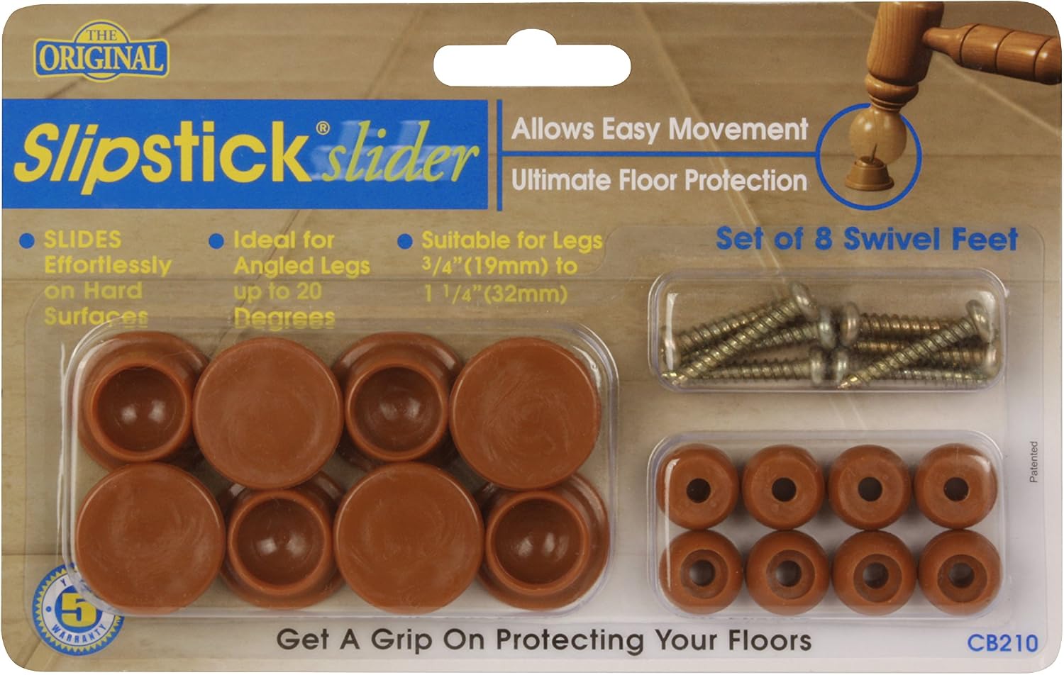 Slipstick CB210 Swivel Foot Caramel