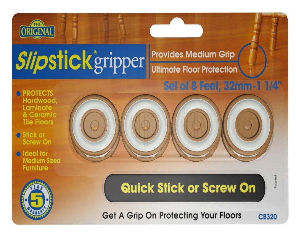 Slipstick CB320 32mm Foot Caramel Pkt 8