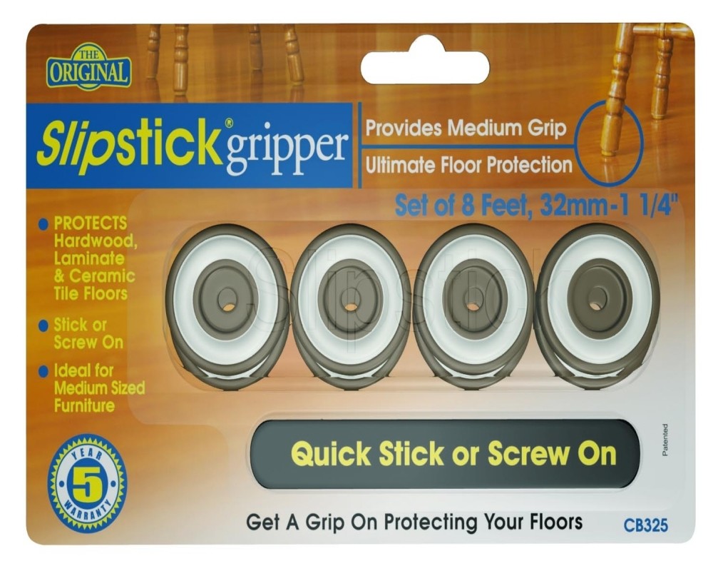 Slipstick CB325 32mm Foot Chocolate Pkt 8