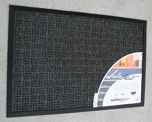 Sole Mat Black Rib 60x90